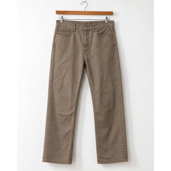 Levi's Other - Levis 505 Jean Mens 38x32 Beige Tan Regular Fit Straight Leg Cotton Denim Pants